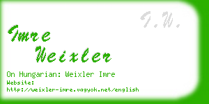 imre weixler business card